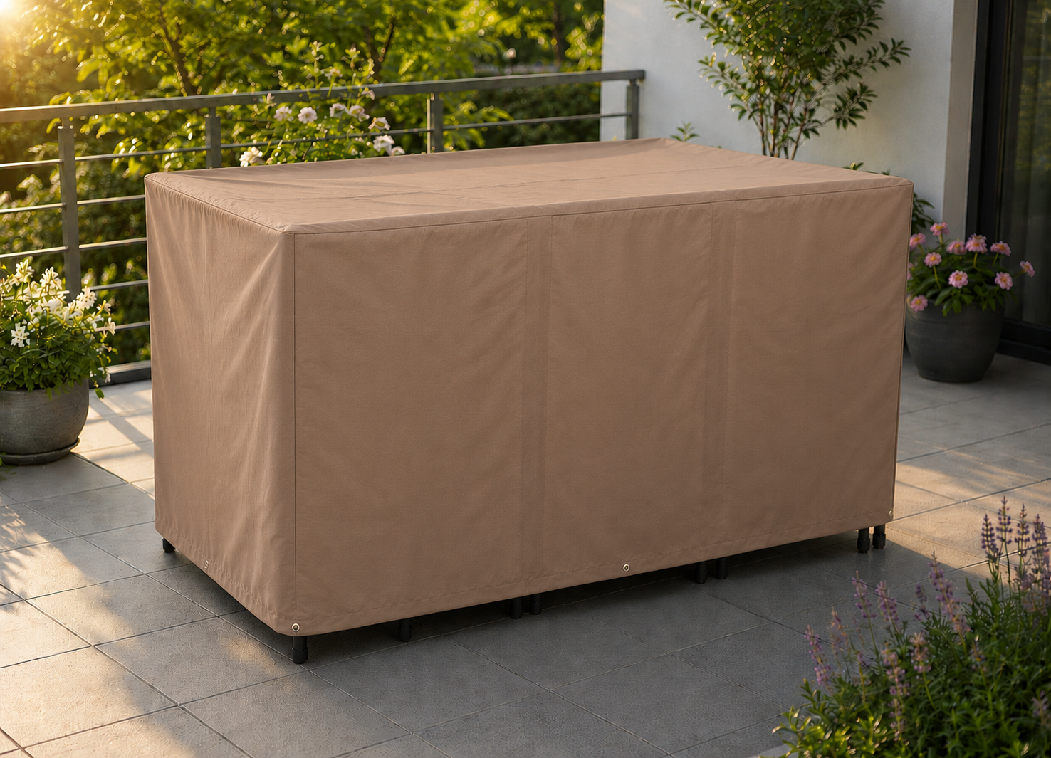 Teak Safe Tischgruppenhaube ca. 245 x 148 cm, Höhe 80 cm in 4 Farben